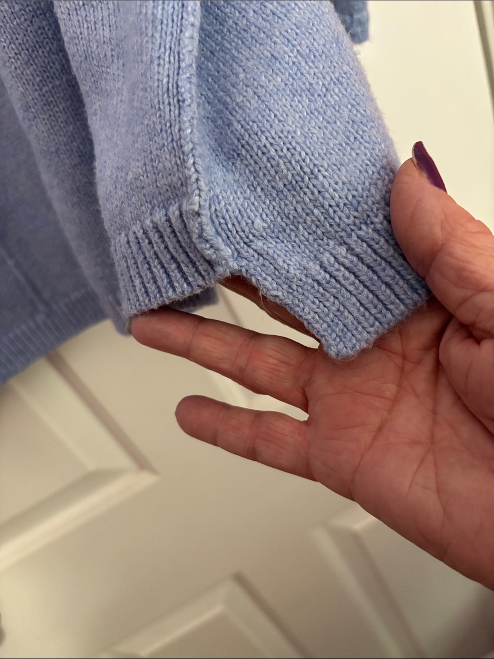 J. Jill Light Blue Crewneck Sweater - Picture 4 of 4